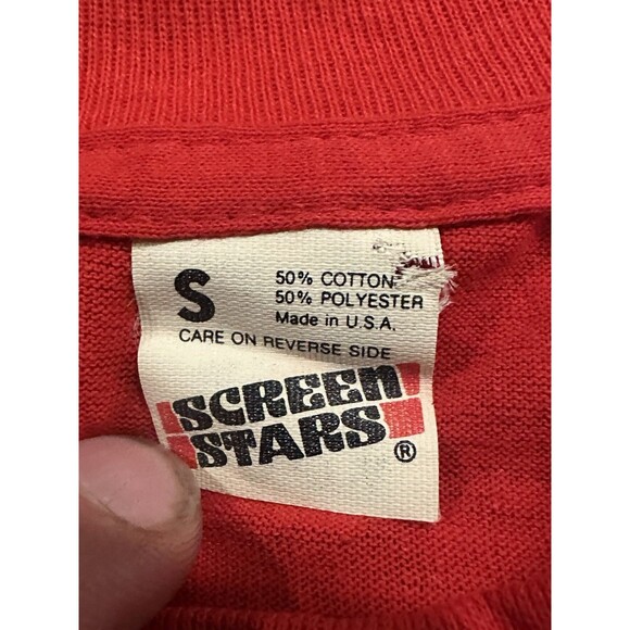 Vintage 80s SCREEN STARS Single Stitch Tee MEAT GOOD FOR FITNESS Di@k Naughty - Picture 4 of 7